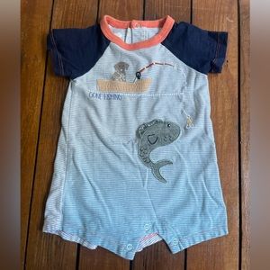 Mud pie short bodysuit outfit size 6-9m